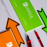 Estatics kártya szett L méret (pasztell színek) + 1Neuland No.One® Estatics vágott hegyű filc, fekete, 2-6 mm