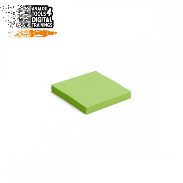 InstaCards közepes méretű moderációs kártya, Stick-It, 100 darabos, zöld
