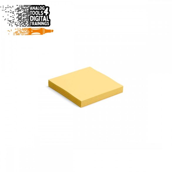 InstaCards közepes méretű moderációs kártya, Stick-It, 100 darabos, sárga