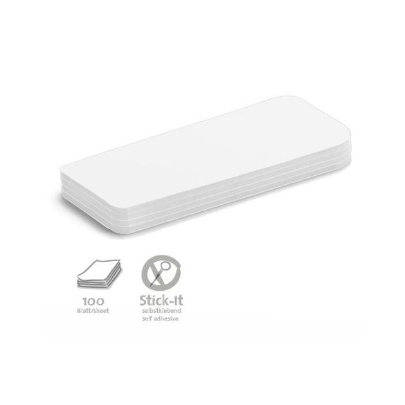 Stick-It Statement Öntapadós moderációs kártya állítás 100 db fehér