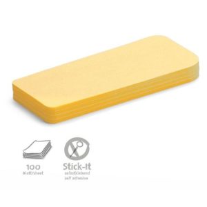 Stick-It Statement Öntapadós moderációs kártya állítás 100 db sárga