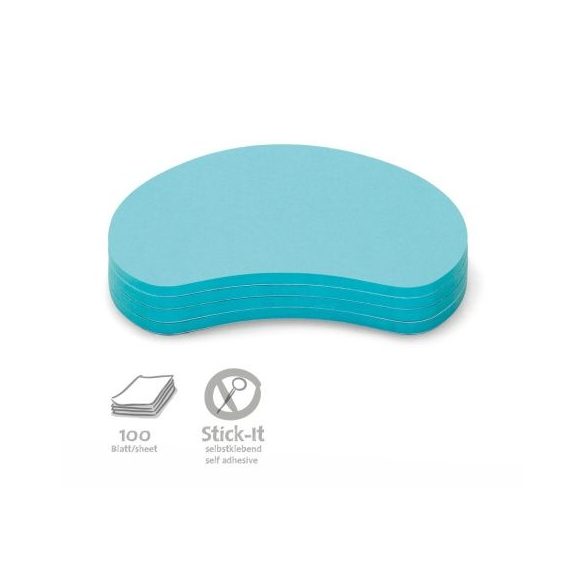 Stick-It Cookie Öntapadós moderációs kártya süti 100 db kék
