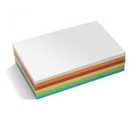   Téglalap Stick-it moderációs kártya 300 db, nagy, vegyes szín
