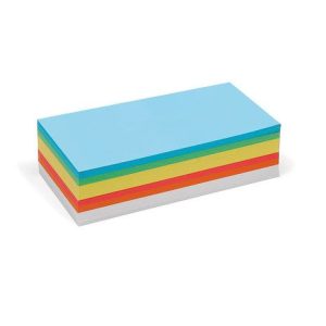 250 Rectangular Pin-It Cards, assorted colours