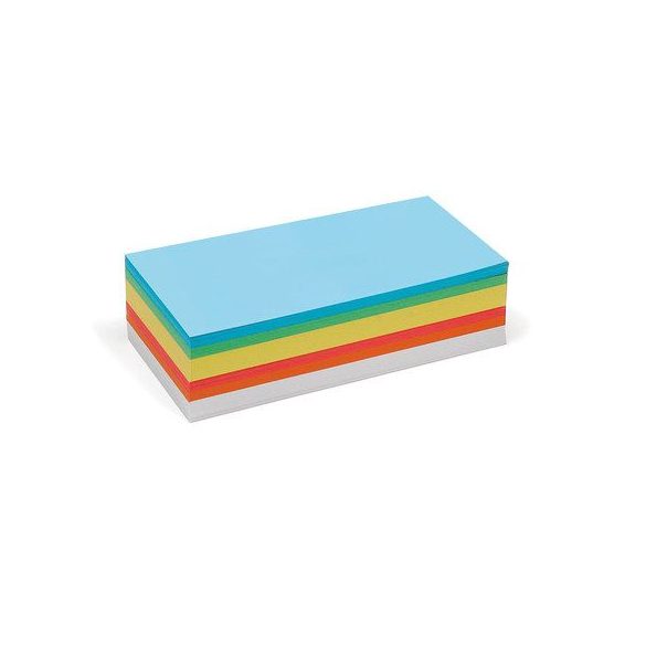 250 Rectangular Pin-It Cards, assorted colours