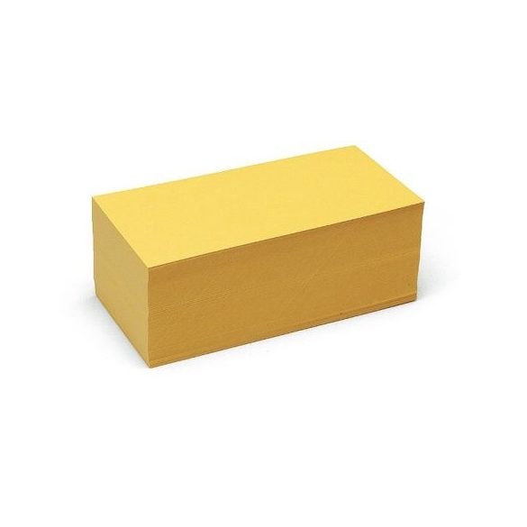  Téglalap Pin-It 9,5x20,5 cm moderációs kártya sárga 500 db