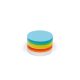 250 Small Circular Pin-It Cards, assorted colours