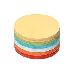 300 Small Circular Stick-It Cards, assorted colours
