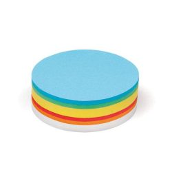 250 Large Circular Pin-It Cards, assorted colours