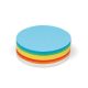 250 Large Circular Pin-It Cards, assorted colours