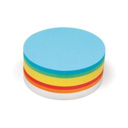 500 Large Circular Pin-It Cards, assorted colours