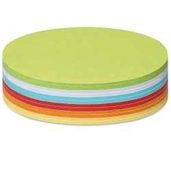 300 Large Circular Stick-It Cards, assorted colours