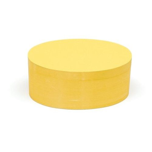 500 Oval Pin-It Cards, yellow