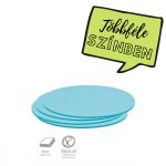 Stick-It Ovális 9,5x20,5 cm öntapadós moderációs kártya 100 db kék