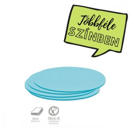   Stick-It Ovális 9,5x20,5 cm öntapadós moderációs kártya 100 db kék