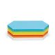 250 Rhombus Pin-It Cards, assorted colours