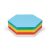 250 Hexagonal Pin-It Cards, assorted colours