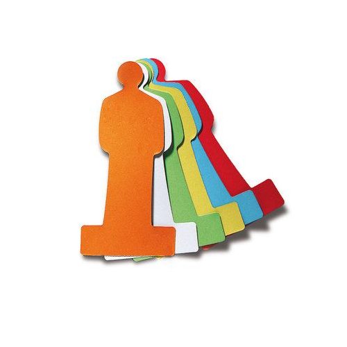120 People Pin-It Cards, assorted colors