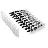 Neuland No.One® Whiteboard, 10db-os készlet, fekete vágott hegyű 