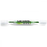 Neuland TwinOne®, vágott és ecsethegyű moderációs marker, világoszöld  80410401