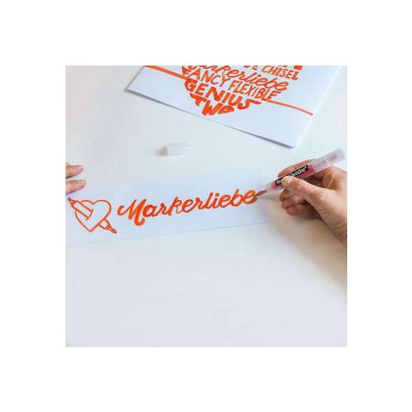 Neuland TwinOne®, vágott és ecsethegyű moderációs marker, világoszöld  80410401