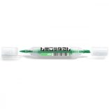 Neuland TwinOne®, vágott és ecsethegyű moderációs marker,  pasztell zöld  80410403