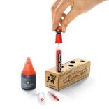 Neuland TwinOne®, vágott és ecsethegyű moderációs marker, pasztell sárga  80410502