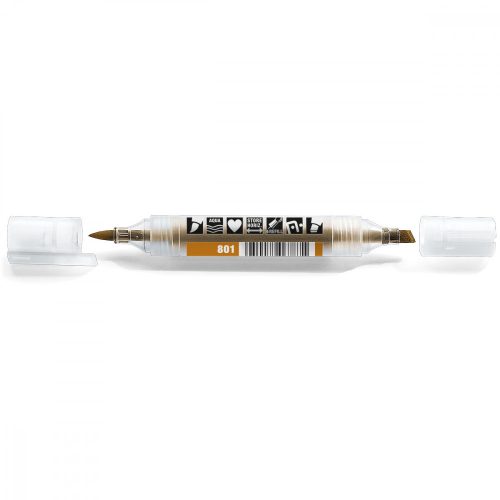 Neuland TwinOne®, chisel- and brush nib, single colors