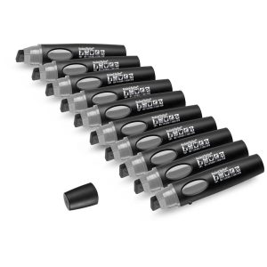 Neuland BigOne®, vágott hegyű filctoll 6-12 mm, 10 db/szett, szürke,  80421101