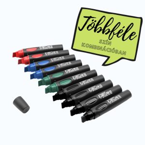 Neuland BigOne®, vágott hegyű filctoll 6-12 mm, Alapszínek 10 db/szett 80421900