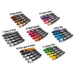Neuland BigOne®, wedge nib 6-12 mm, 5/color sets - No. 7 Tones of Greyy - 80422194