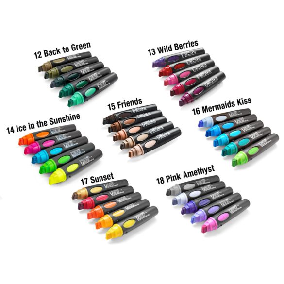 Neuland BigOne®, wedge nib 6-12 mm, 5/color sets - No. 14 Ice in the Sunshine - 80422995