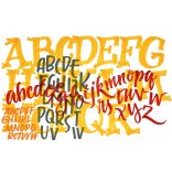 Neuland BigOne® Art filctoll, ecsethegyű, 2-15 mm, 80430405, neon zöld