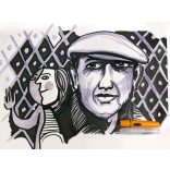 Neuland BigOne® Art Outliner filctoll, 2-5 mm,ecsethegy, 10 db/szett