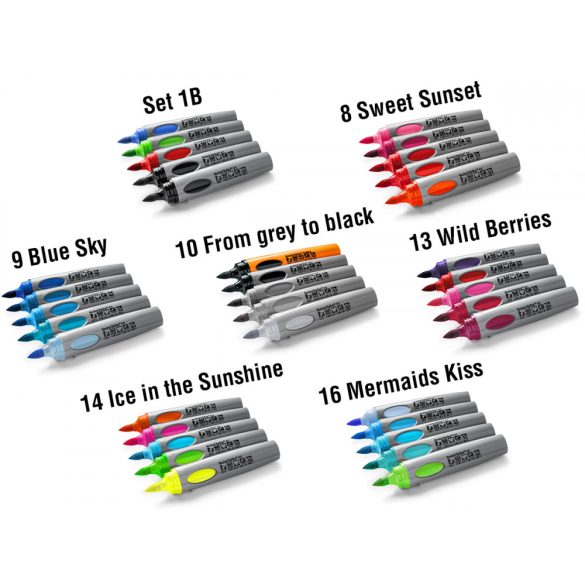 Neuland BigOne®, Art filctoll, ecsethegy, 2-15 mm, 5db/szett, No.14 Ice in the Sunshine, 80432995