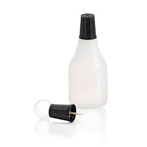 Empty refill bottle, transparent