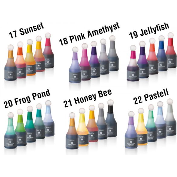 Neuland Ink RefillOne, vízbázisú utántöltő tinta, 5db/szett - 23 Bold colors