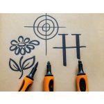 Neuland No.One® Outliner   kontúr filctoll - kerek hegyű, 2-3 mm, fekete elkenődésálló tintával