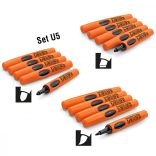 Neuland No.One® Outliner, round nib 2-3 mm, 5/set U5 