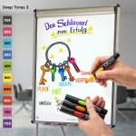 Neuland NoOne®    filctoll szett - 10 db/szett, vágott hegyű, 2-6 mm - Élénk színek