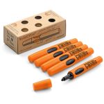 Neuland No.One® Outliner   kontúr filctoll szett - 5 db/szett, vágott hegyű, 2-6 mm, fekete elkenődésálló tintával