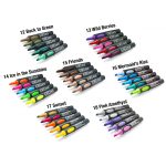 Neuland NoOne®    filctoll szett - 5 db/szett, vágott hegyű, 2-6 mm - Set No. 10 From grey to black szürkétől a feketéig