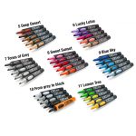 Neuland NoOne®    filctoll szett - 5 db/szett, vágott hegyű, 2-6 mm - Set No. 15 Friends barna árnyalatok