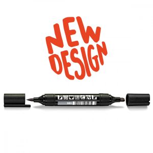 Neuland TwinOne®, vágott és ecsethegyű moderációs marker, szürke 80540101