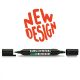 Neuland TwinOne®, chisel- and brush nib, single colors 