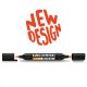 Neuland TwinOne®, chisel- and brush nib, single colors 