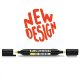 Neuland TwinOne®, chisel- and brush nib, single colors 