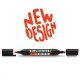 Neuland TwinOne®, chisel- and brush nib, single colors 