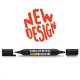 Neuland TwinOne®, chisel- and brush nib, single colors 