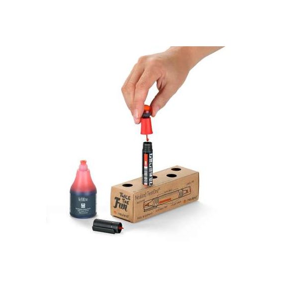 Neuland TwinOne® Outliner, vágott- és ecsethegyű, 5 db/szett  U5 - kihúzó filc